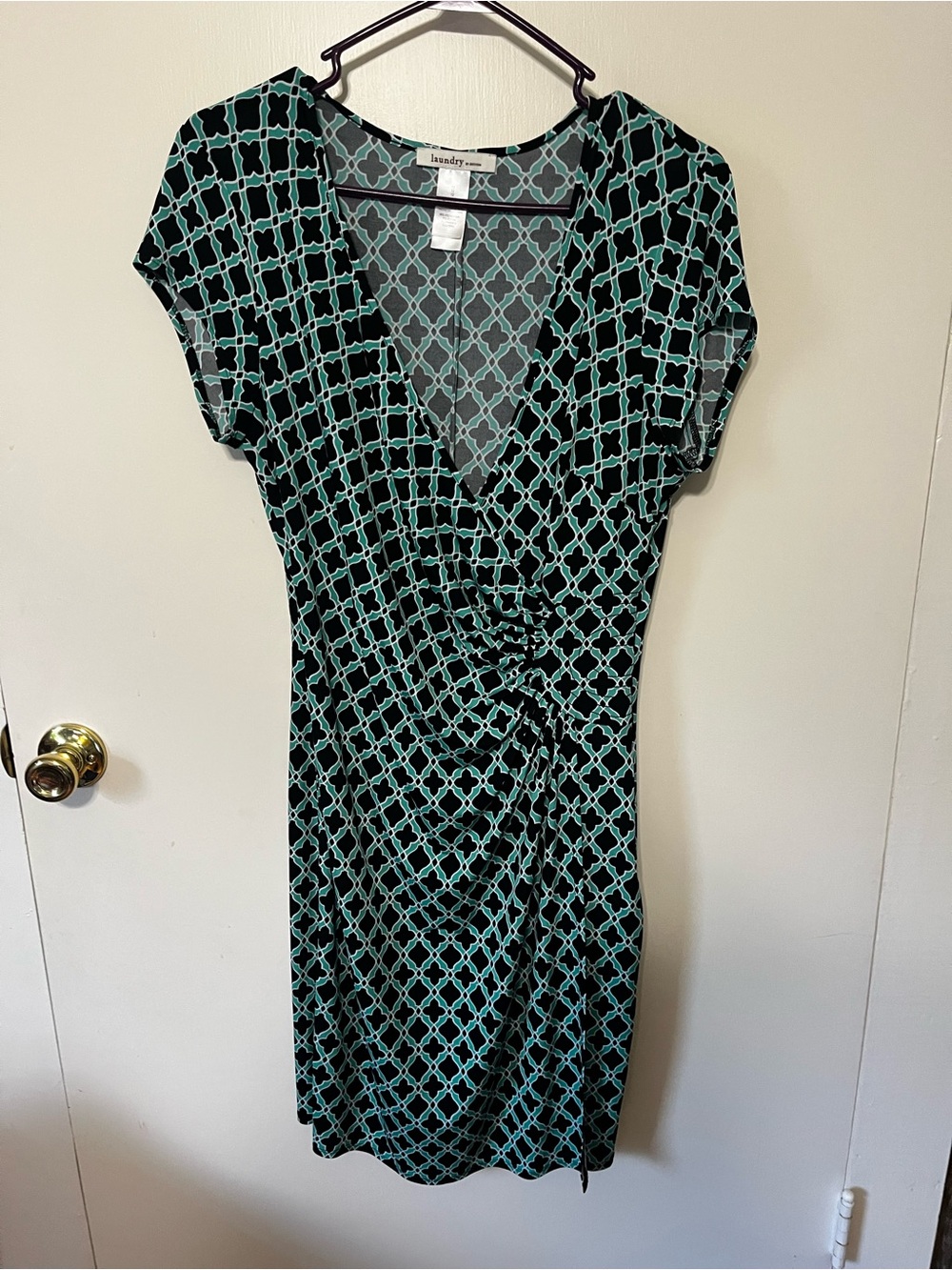 Laundry by design  Green Patterned Wrap Dress